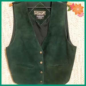 💟 VTG Agapo Leather/silk  Vest